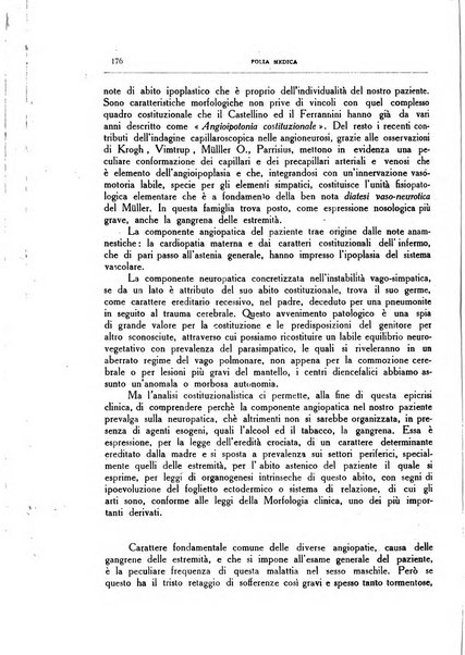 Folia medica periodico trimensile di patologia e clinica medica