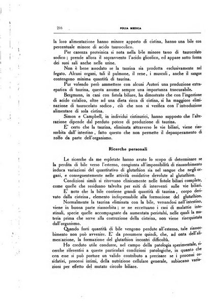 Folia medica periodico trimensile di patologia e clinica medica