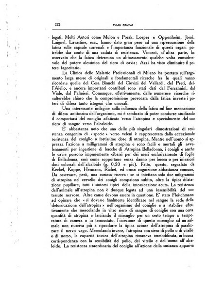 Folia medica periodico trimensile di patologia e clinica medica