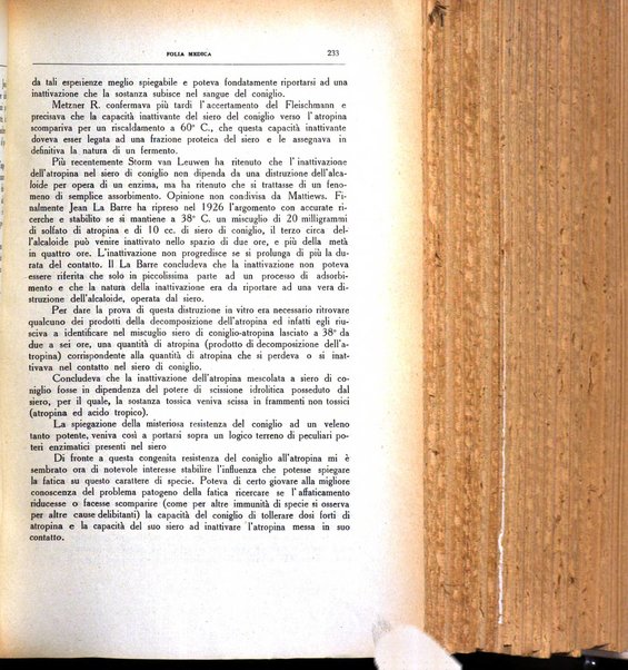 Folia medica periodico trimensile di patologia e clinica medica