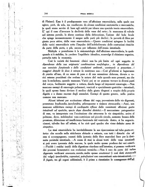 Folia medica periodico trimensile di patologia e clinica medica