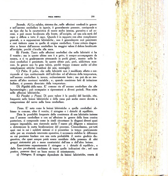 Folia medica periodico trimensile di patologia e clinica medica