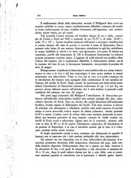 Folia medica periodico trimensile di patologia e clinica medica