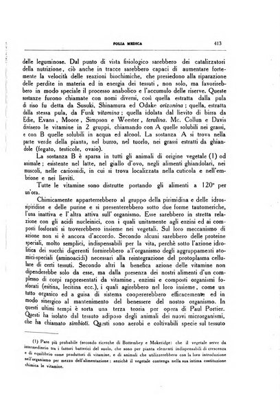 Folia medica periodico trimensile di patologia e clinica medica