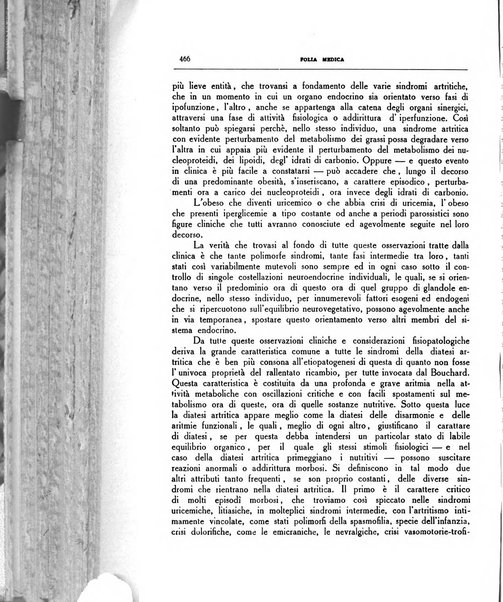 Folia medica periodico trimensile di patologia e clinica medica