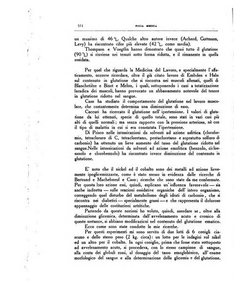 Folia medica periodico trimensile di patologia e clinica medica