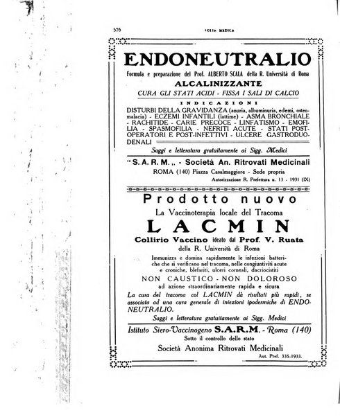 Folia medica periodico trimensile di patologia e clinica medica