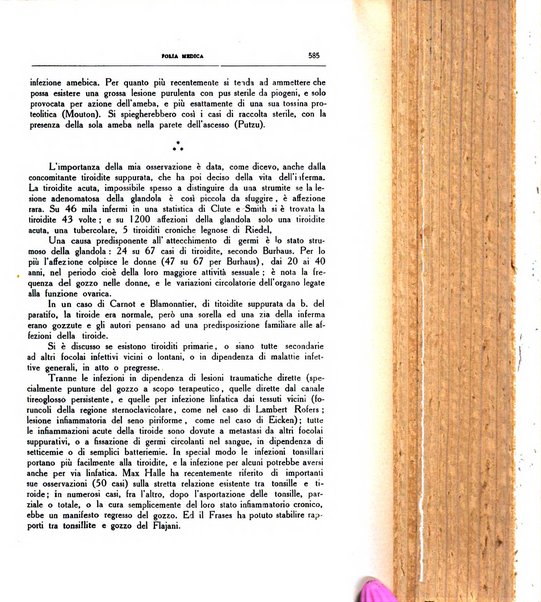 Folia medica periodico trimensile di patologia e clinica medica