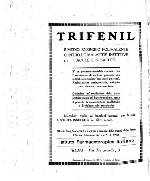 Folia medica periodico trimensile di patologia e clinica medica