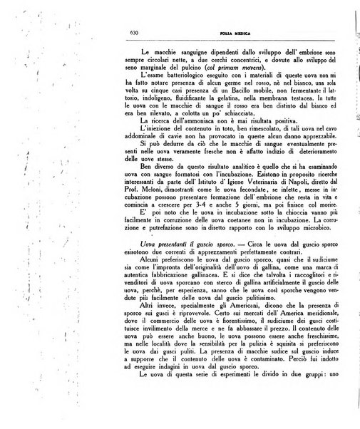 Folia medica periodico trimensile di patologia e clinica medica