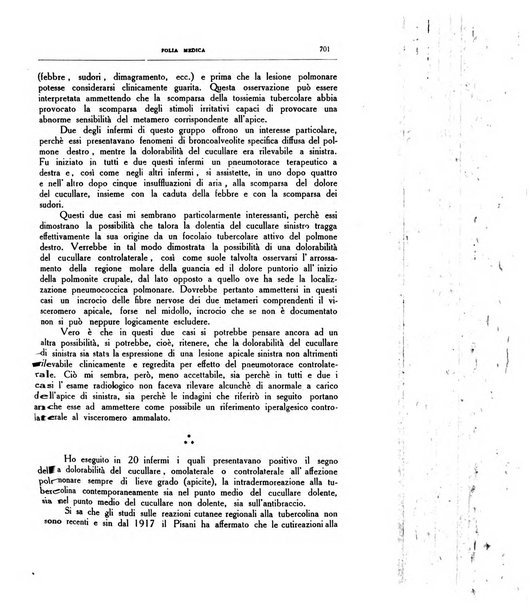 Folia medica periodico trimensile di patologia e clinica medica