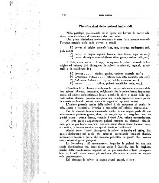 Folia medica periodico trimensile di patologia e clinica medica