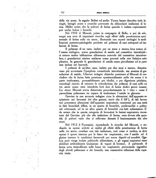 Folia medica periodico trimensile di patologia e clinica medica