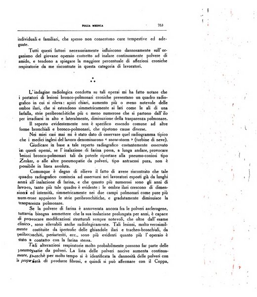 Folia medica periodico trimensile di patologia e clinica medica