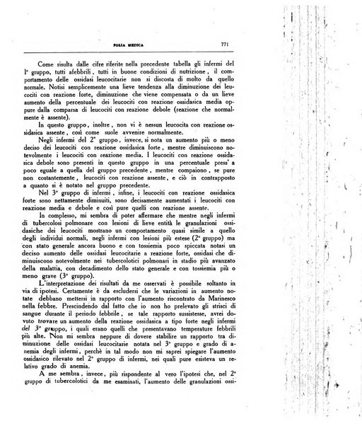 Folia medica periodico trimensile di patologia e clinica medica