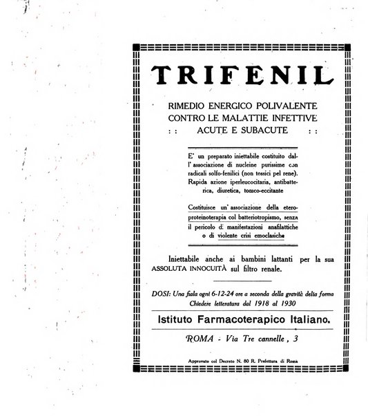 Folia medica periodico trimensile di patologia e clinica medica