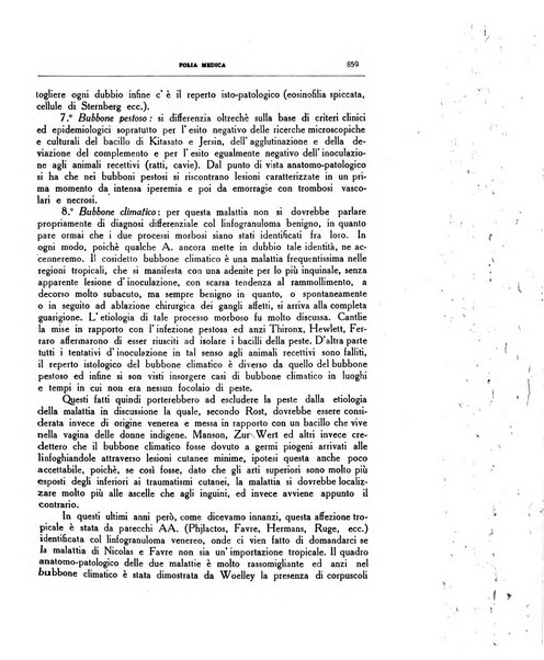 Folia medica periodico trimensile di patologia e clinica medica