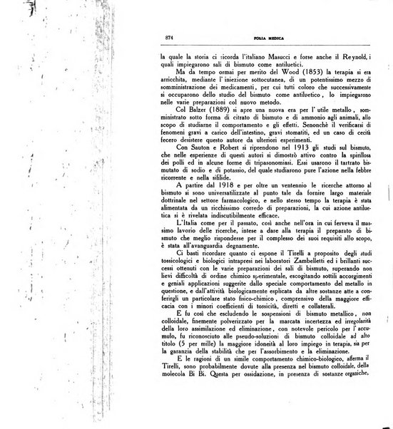 Folia medica periodico trimensile di patologia e clinica medica