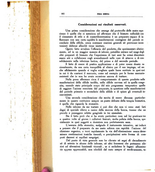 Folia medica periodico trimensile di patologia e clinica medica