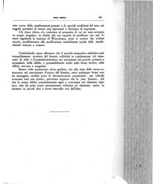 Folia medica periodico trimensile di patologia e clinica medica