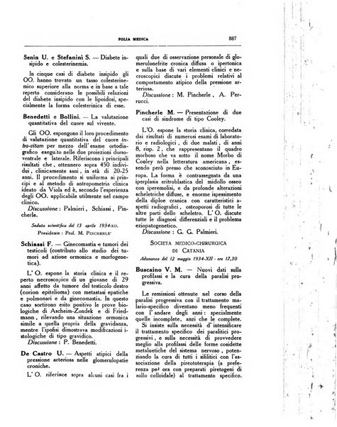 Folia medica periodico trimensile di patologia e clinica medica