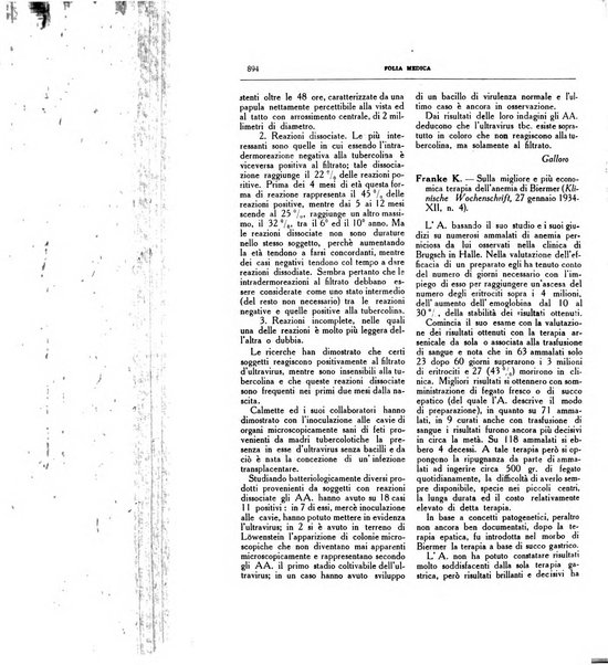 Folia medica periodico trimensile di patologia e clinica medica