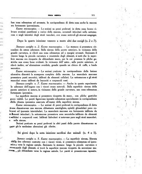 Folia medica periodico trimensile di patologia e clinica medica