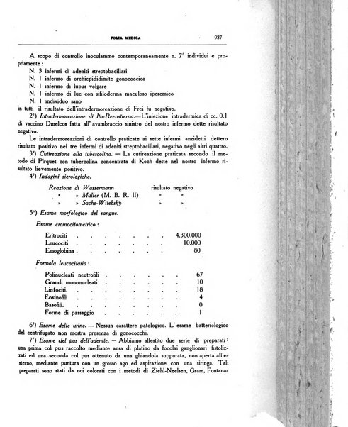 Folia medica periodico trimensile di patologia e clinica medica