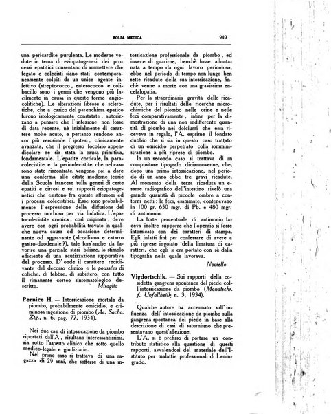 Folia medica periodico trimensile di patologia e clinica medica