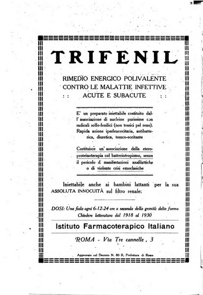 Folia medica periodico trimensile di patologia e clinica medica