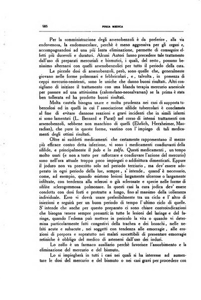 Folia medica periodico trimensile di patologia e clinica medica