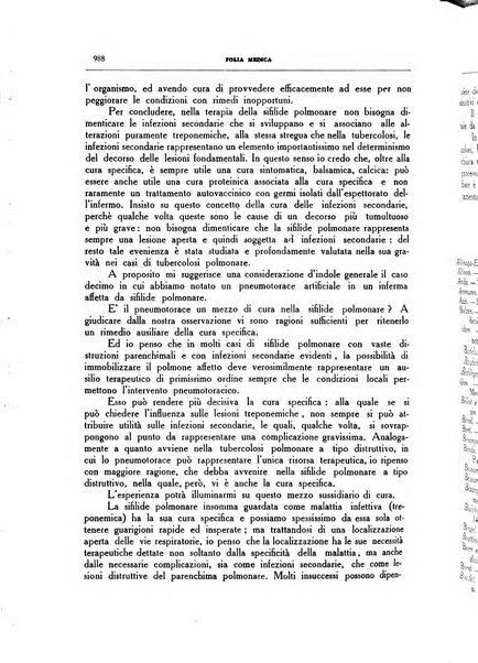 Folia medica periodico trimensile di patologia e clinica medica