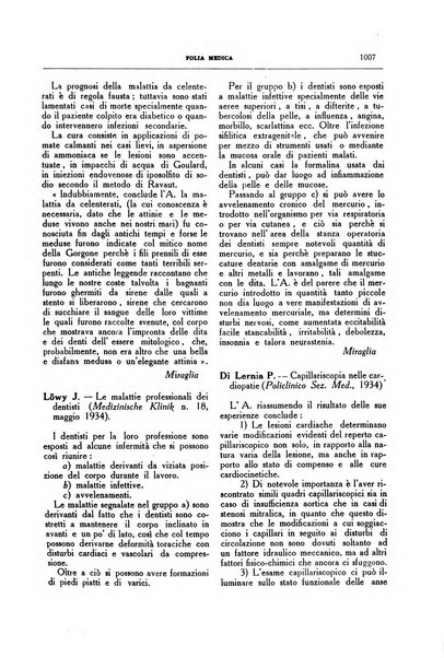 Folia medica periodico trimensile di patologia e clinica medica