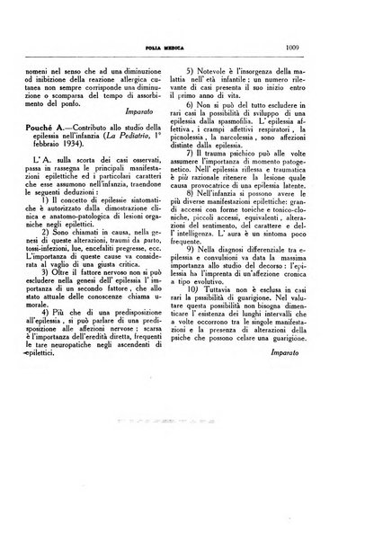 Folia medica periodico trimensile di patologia e clinica medica