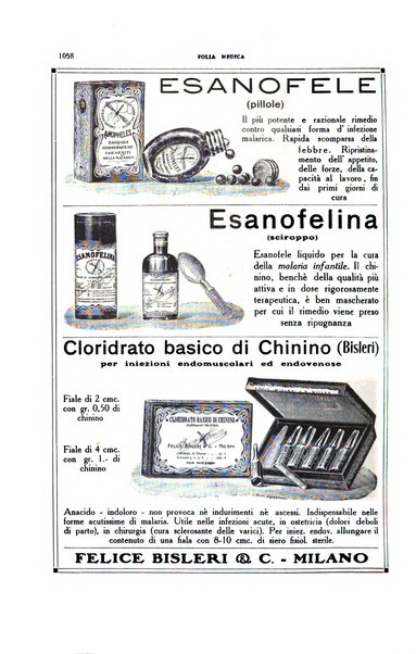 Folia medica periodico trimensile di patologia e clinica medica