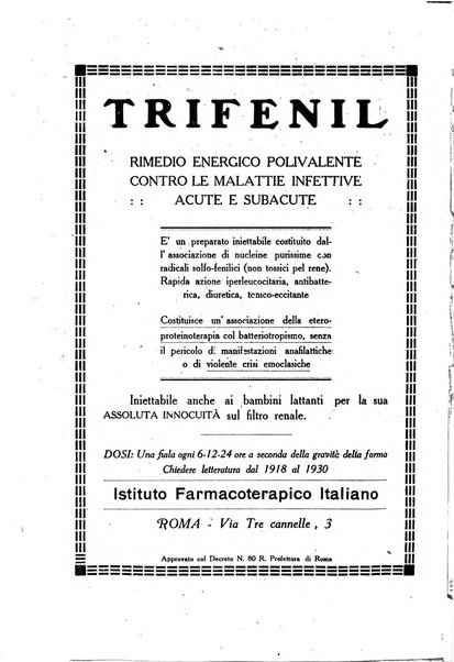 Folia medica periodico trimensile di patologia e clinica medica