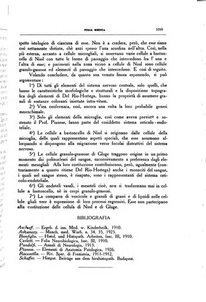 Folia medica periodico trimensile di patologia e clinica medica