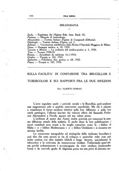 Folia medica periodico trimensile di patologia e clinica medica