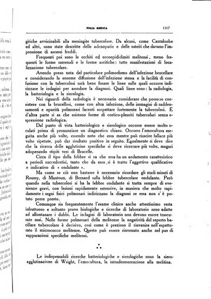 Folia medica periodico trimensile di patologia e clinica medica