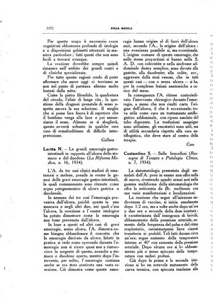 Folia medica periodico trimensile di patologia e clinica medica