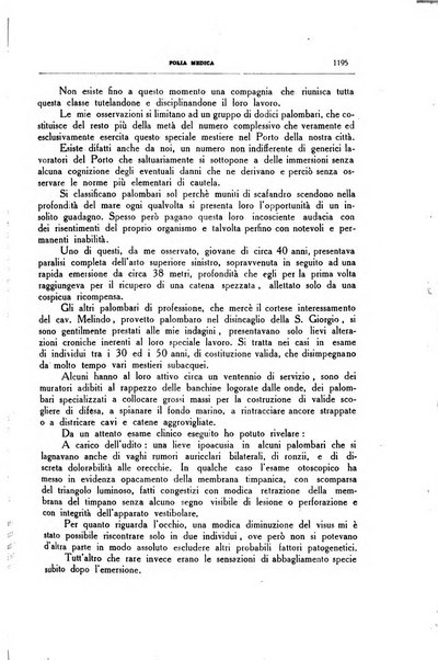 Folia medica periodico trimensile di patologia e clinica medica