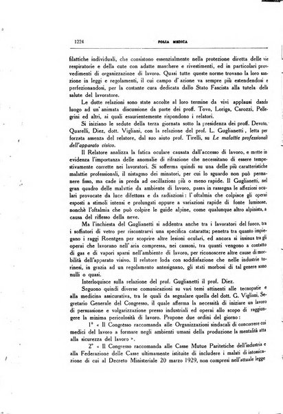 Folia medica periodico trimensile di patologia e clinica medica