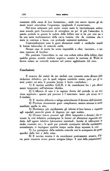 Folia medica periodico trimensile di patologia e clinica medica