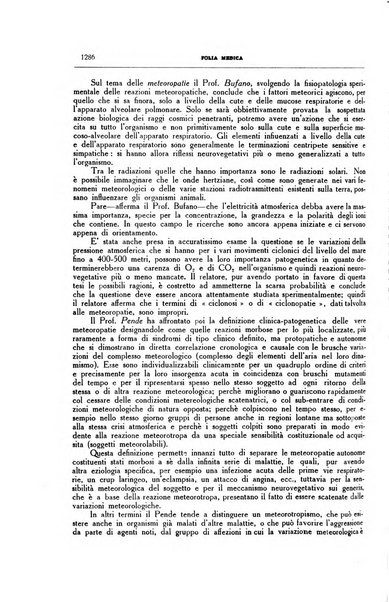 Folia medica periodico trimensile di patologia e clinica medica