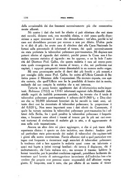 Folia medica periodico trimensile di patologia e clinica medica