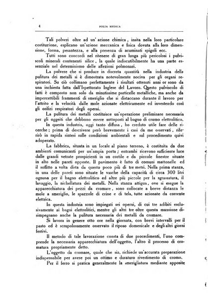 Folia medica periodico trimensile di patologia e clinica medica