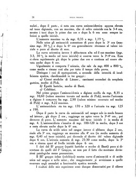 Folia medica periodico trimensile di patologia e clinica medica