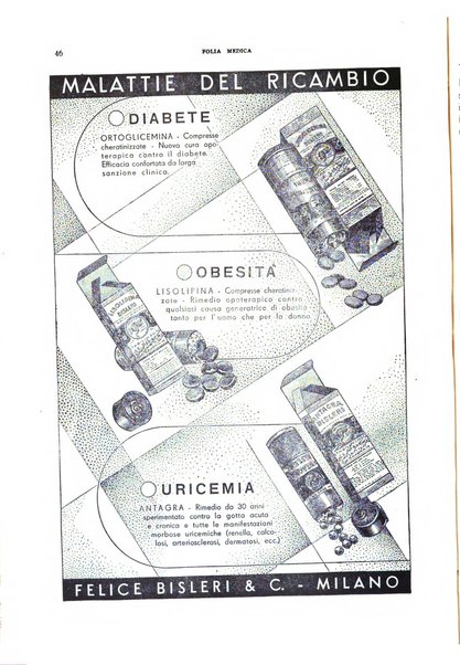 Folia medica periodico trimensile di patologia e clinica medica