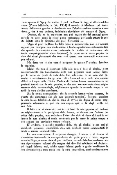 Folia medica periodico trimensile di patologia e clinica medica