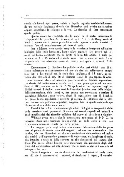 Folia medica periodico trimensile di patologia e clinica medica